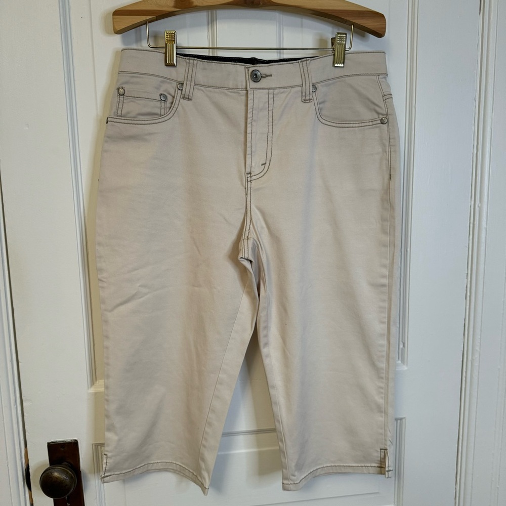 Twill Cropped Pants